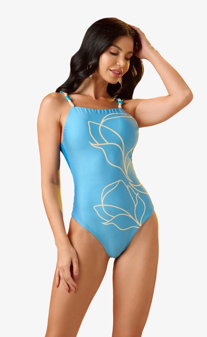 Купальник женский сине-зелёный (42197T.635L1 Купальник женский) фото