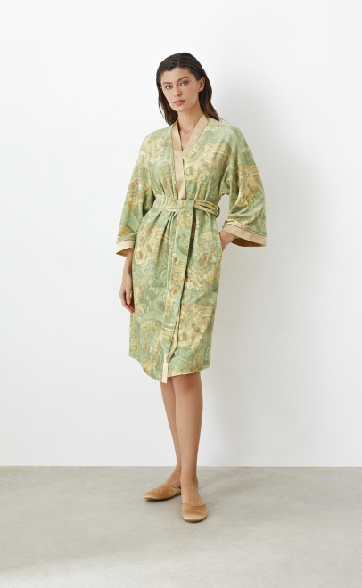 Халат женский laete зелёный (20476-1) фото