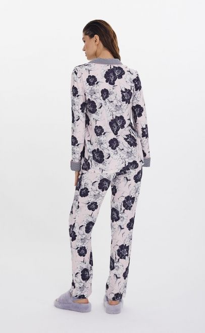 Пижама с брюками розовый (56484) фото
