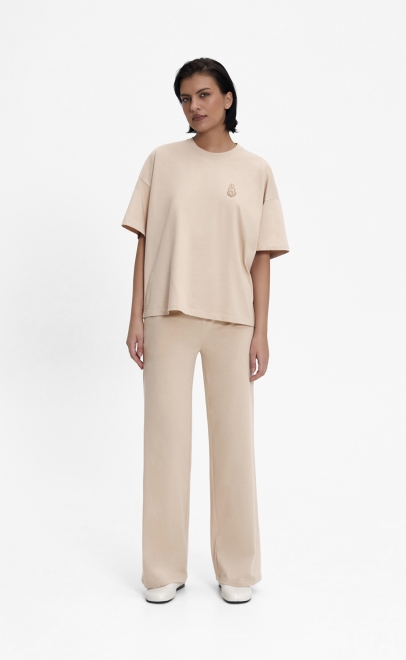 Пижама с брюками женская бежевый (55515-7) фото