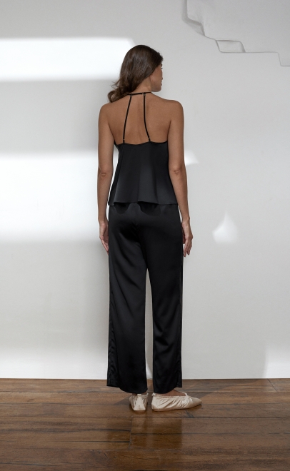 Пижама с брюками женская чёрный (60614) фото