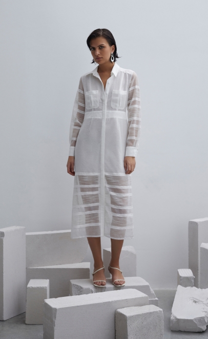 Платье женское белый (61943-1) фото