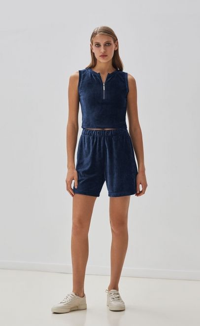 Шорты женские тёмно-синий (20423-1) фото