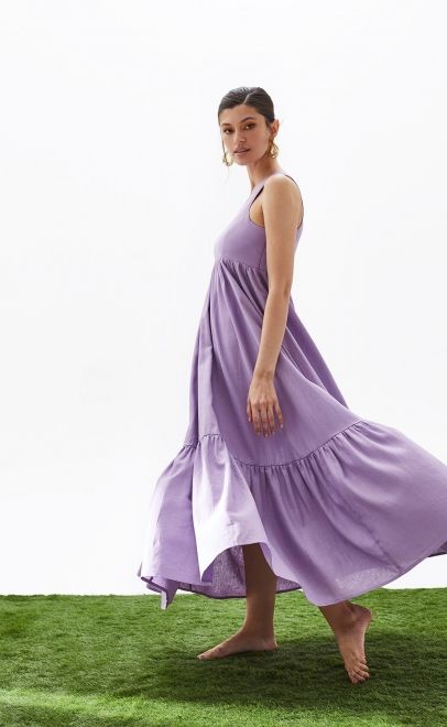 Платье летнее женское сиреневый (61776-13) фото