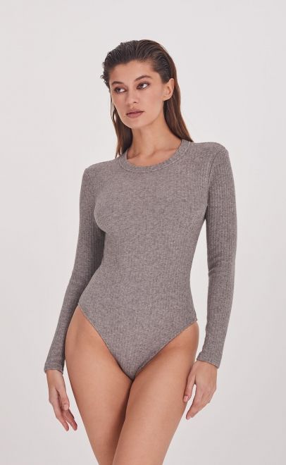 Боди женское серый (51992-4) фото