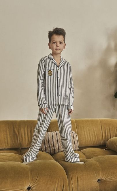 Пижама для мальчика с брюками из хлопка  (55374+55375) фото