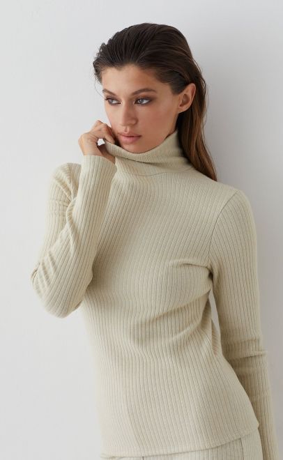 Водолазка женская холодный бежевый (51990-5) фото