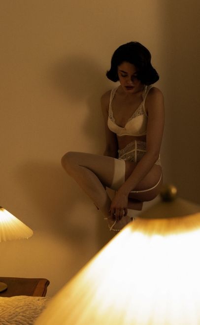 Бюстгальтер с плотной чашкой молочный (L03-194-2) фото