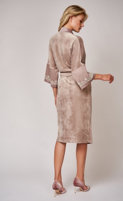 Халат велюровый с бамбуком  (20225-1) фото