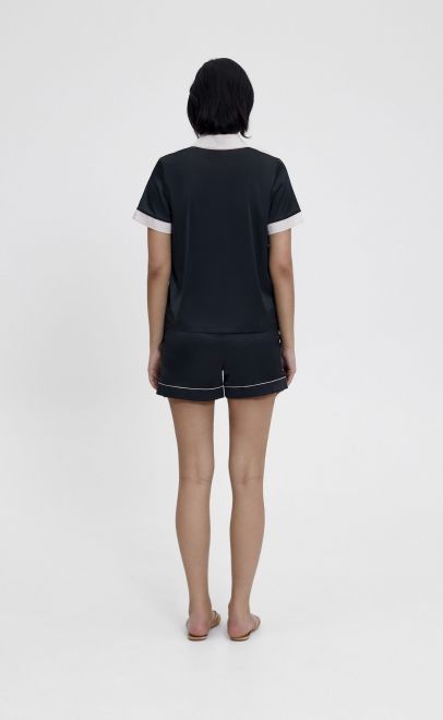 Пижама с шортами чёрный (60584) фото