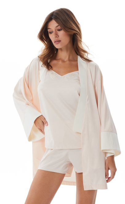 Пижама с шортами топлёное молоко (60580) фото