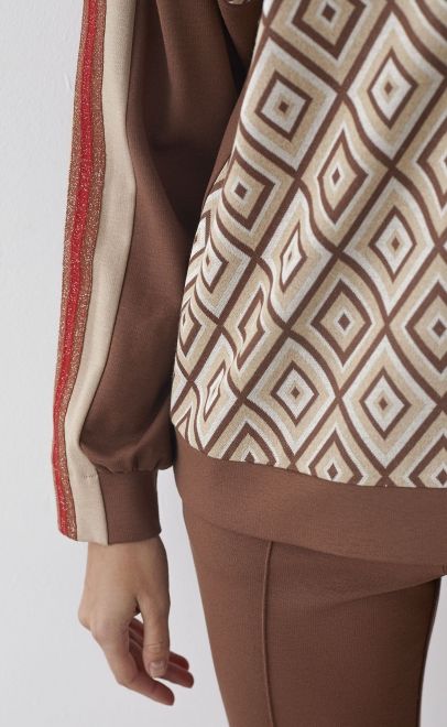 Джемпер женский коричневый (30502-1) фото