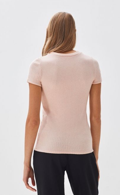Футболка женская нежно-розовый (51989-3) фото