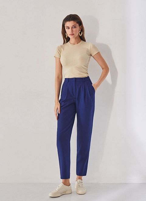 Брюки-бананы женские фото