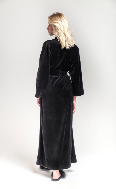 Халат домашний с кружевом  (20403) фото