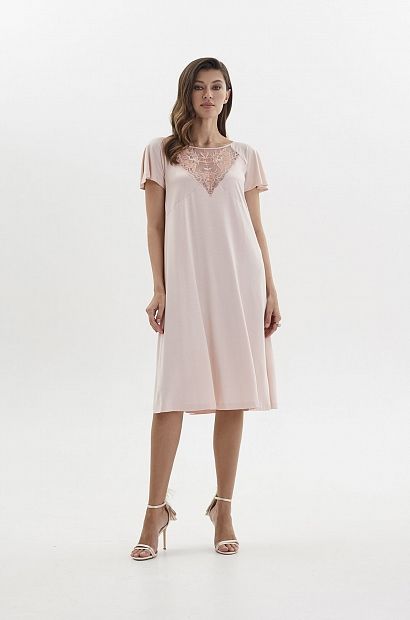 laete Сорочка женская из вискозы с кружевом