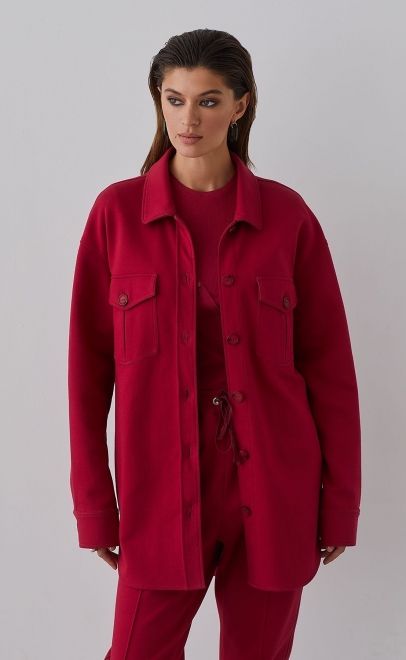Рубашка женская пурпурно-красный (61763-3) фото