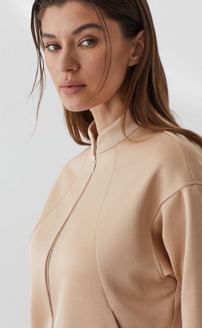 Толстовка летняя женская бежевый металлик (30555-1) фото