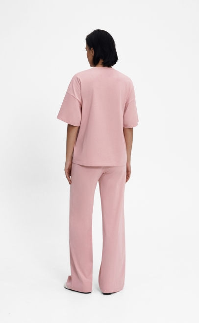 Пижама с брюками женская розовый (55515-6) фото