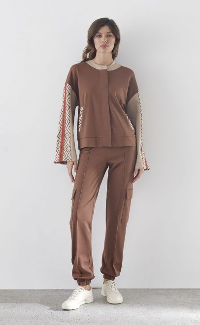 Брюки женские коричневый (30505-1) фото
