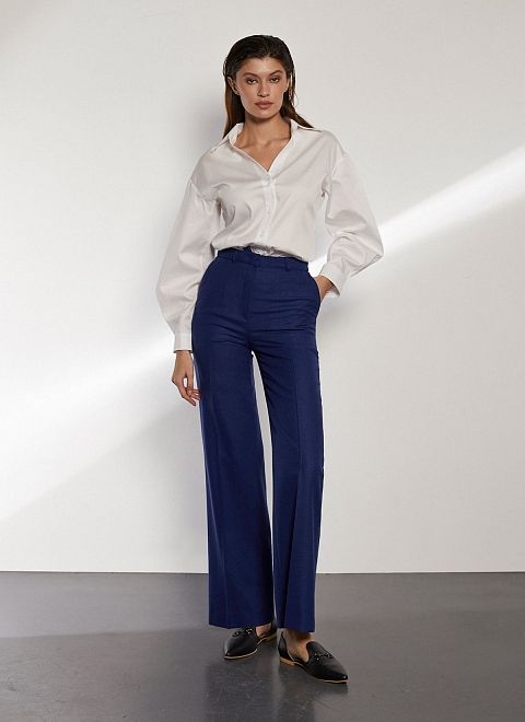 Брюки прямые женские фото