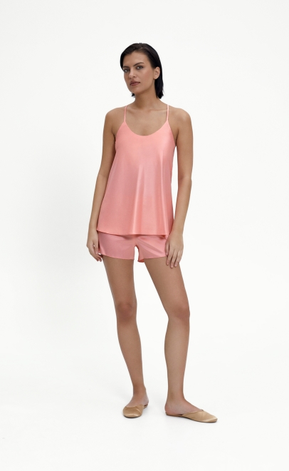 Пижама с шортами женская коралловый (61888-10) фото