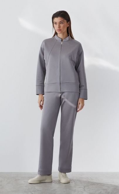 Толстовка летняя женская серый металлик (30555-2) фото