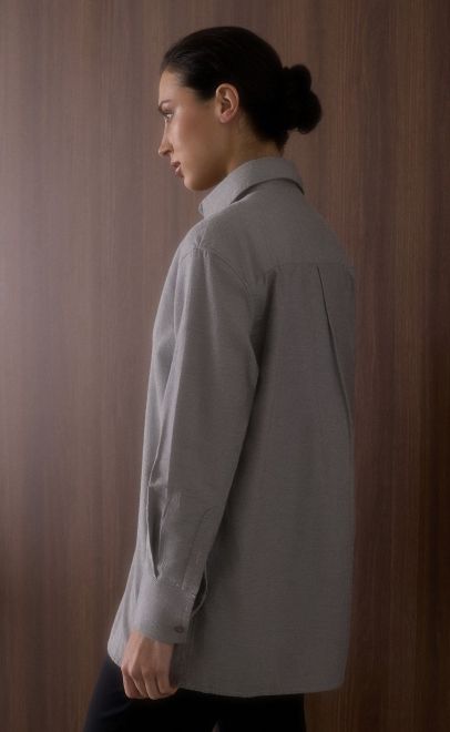 Рубашка женская серый (61769) фото