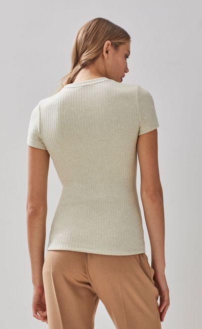 Футболка женская холодный бежевый (51989-5) фото