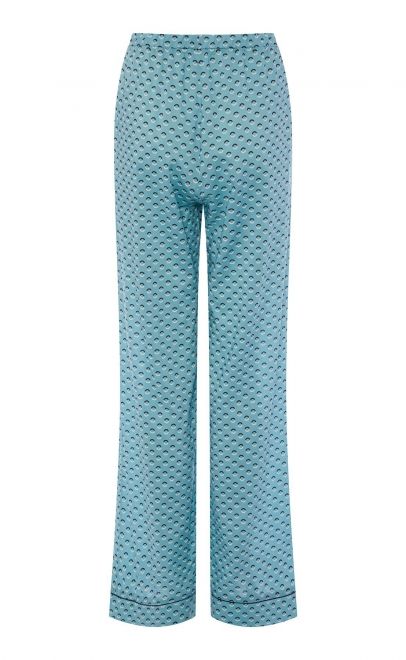 Пижама с брюками голубой (56507) фото