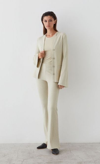 Костюм женский холодный бежевый (52086-5) фото