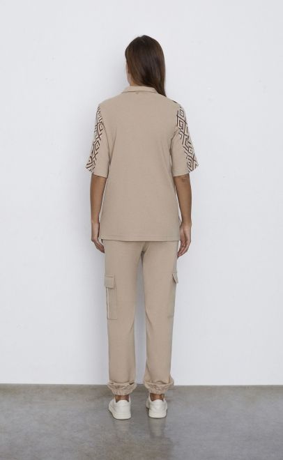 Брюки женские бежевый (30505-2) фото