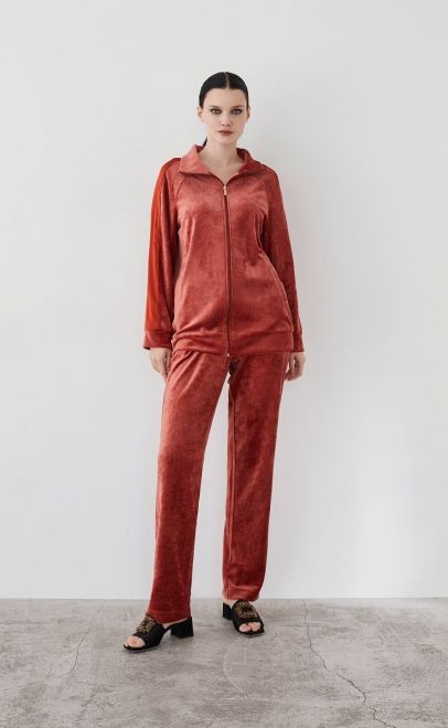 Костюм домашний женский терракотовый (20466-2) фото