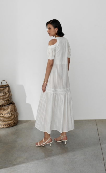 Платье женское белый (55479-1) фото