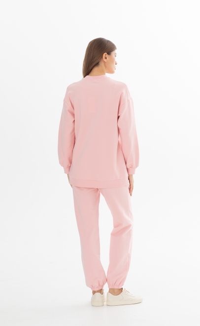 laete Толстовка женская удлинённая розовый (30419-3) фото