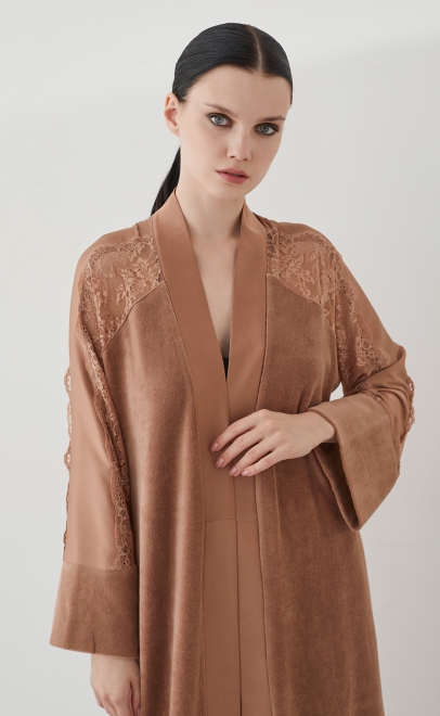 Халат домашний бежевый (20473-2) фото