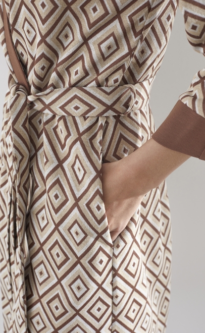 Халат домашний женский коричневый (30499-1) фото