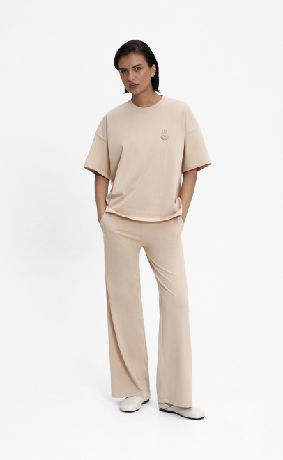 Пижама с брюками женская бежевый (55515-7) фото