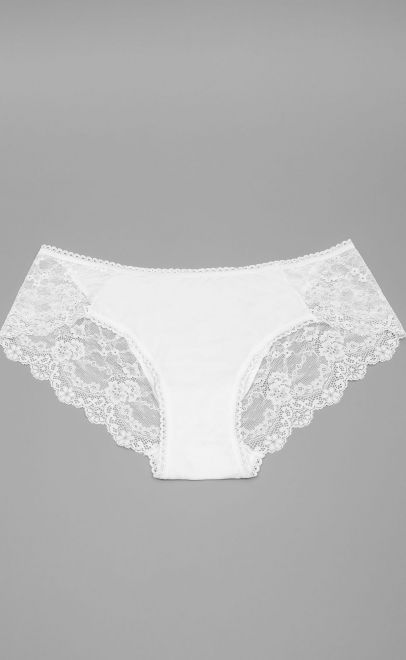 Трусики слип из вискозы (100% натурально) белый (M-106-1) фото