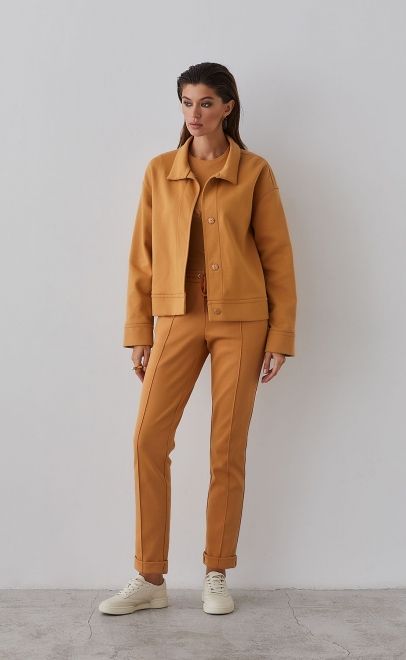 Жакет женский бледно-золотой (61762-1) фото