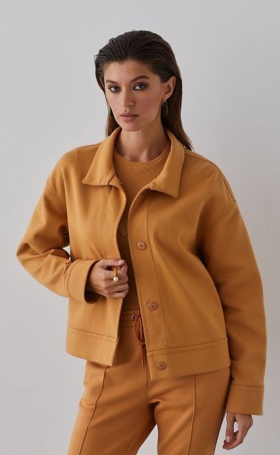 Жакет женский бледно-золотой (61762-1) фото
