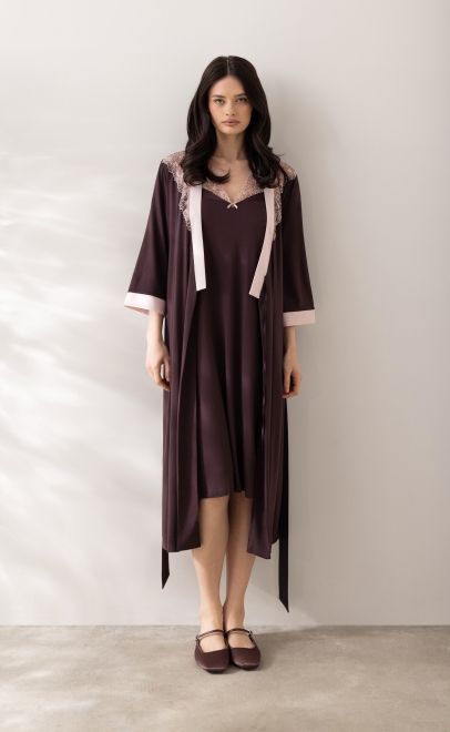 Ночная сорочка женская коричневый (52193) фото