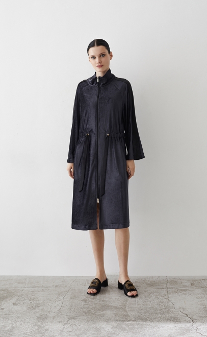 Халат домашний женский чёрный (20459-2) фото