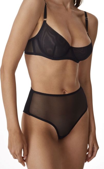 Бюстгальтер с мягкой чашкой чёрный (LC-01) фото