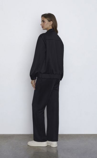 Брюки женские чёрный металлик (30578-4) фото