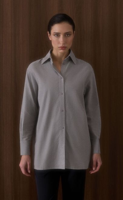 Рубашка женская серый (61769) фото