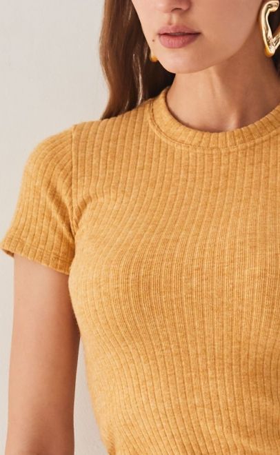 Футболка женская бледно-золотой (51989-1) фото