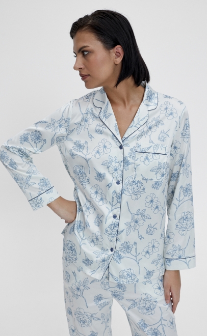 Пижама с брюками бежевый (60544-5+60545-5) фото