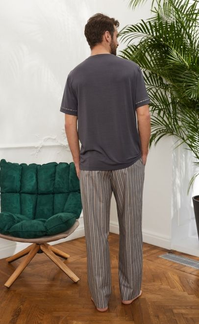 Пижама мужская с брюками  (51880-1+61657) фото