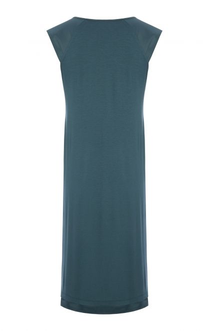 Сорочка женская с декором тёмный изумруд (51983) фото